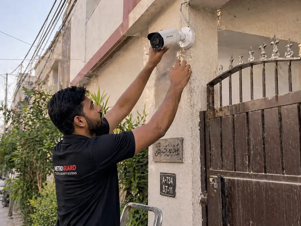 Home camera installation Gulshan-e-Iqbal Karachi